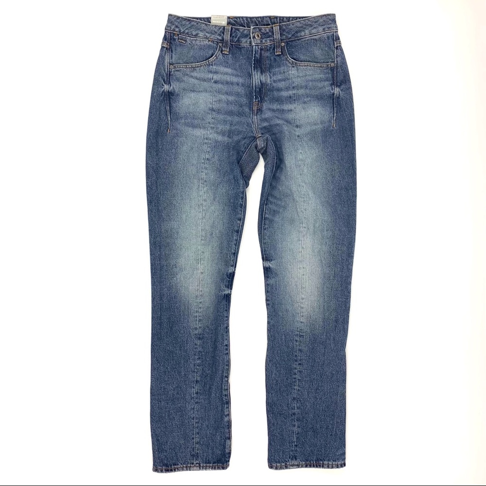 G-Star Raw Lanc 3D High Straight Prestored Blue Jeans, NWT, 27